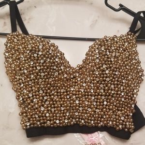 Blinged out bustier